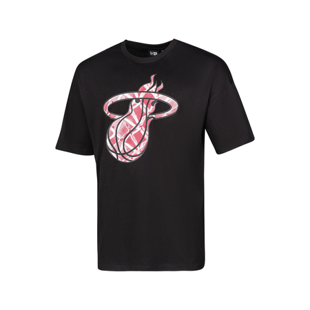 New Era Men's New Era Red Miami Heat Throwback T-Shirt
